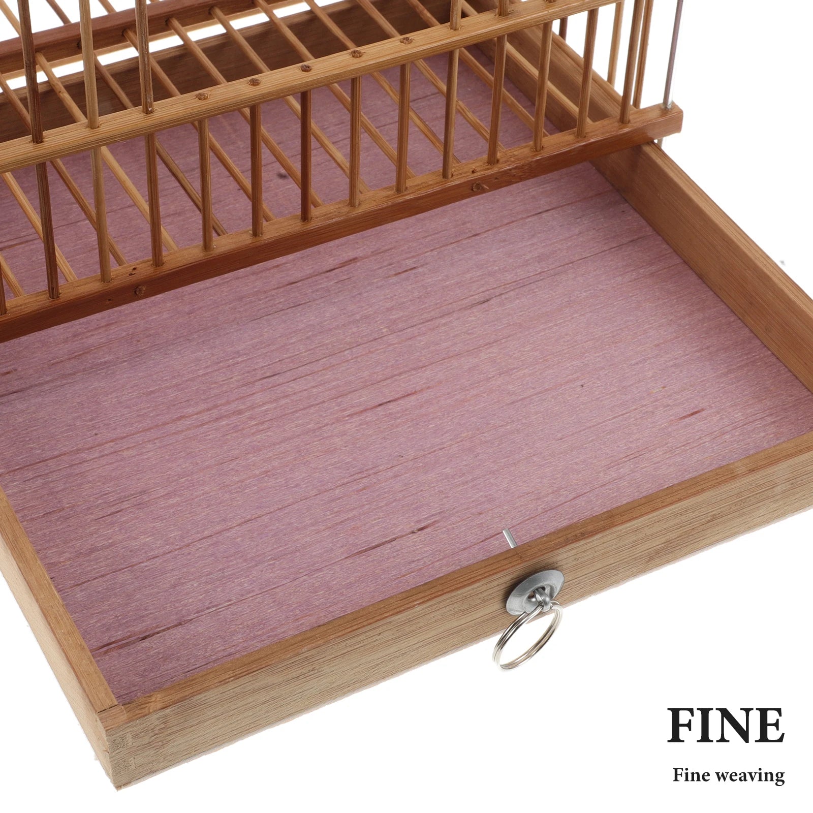 Bamboo Bird Cage for Pet Birds Songbirds Canary Small Parrots Finch Pets Birdcages