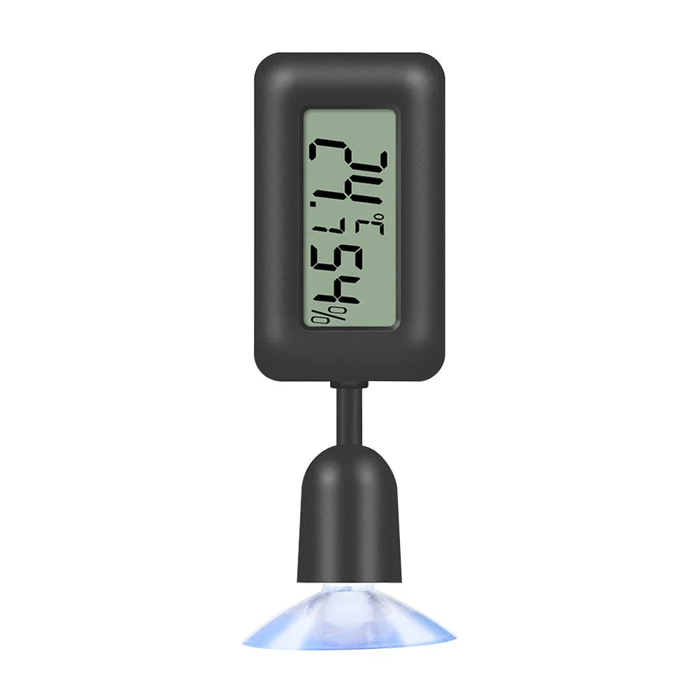 Reptile Thermometer Thermometer Hygrometer with Suction Cup Digital Aquarium Hygro-Therm Reptier Accessoires for Pets