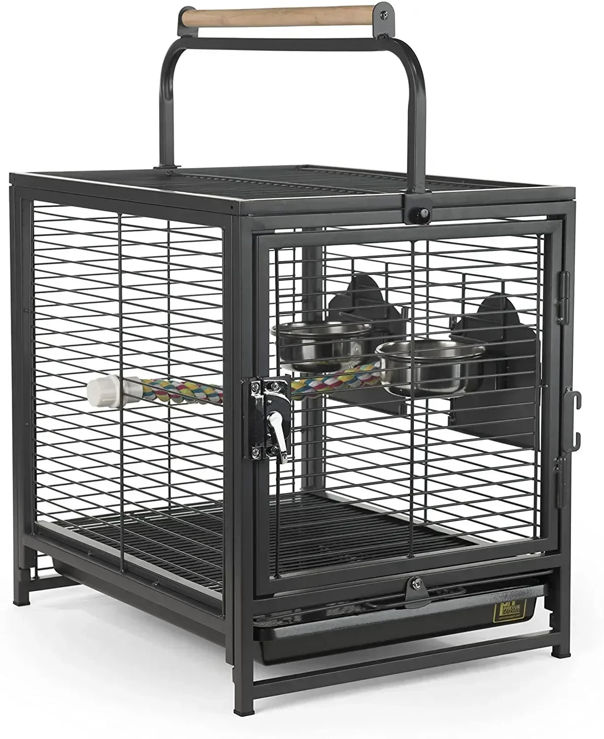 Travel Carrier Bird Cage Aviary For Bird Outside Iron Bird Cage Peony Tiger Pearl Parrot Carrying Cage 47.6 X 37.5 X 45.7 Cm