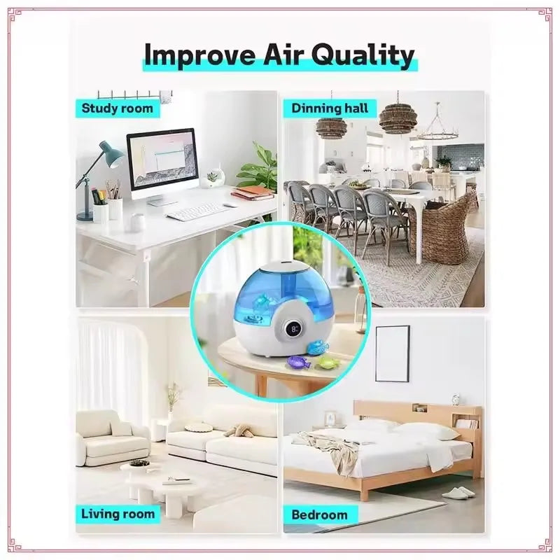 Fish Tank Prevents Hard Water Build-Up Humidifier Cleaner Eliminates White Dust and Odor Humidifier Tank Cleaner Fish