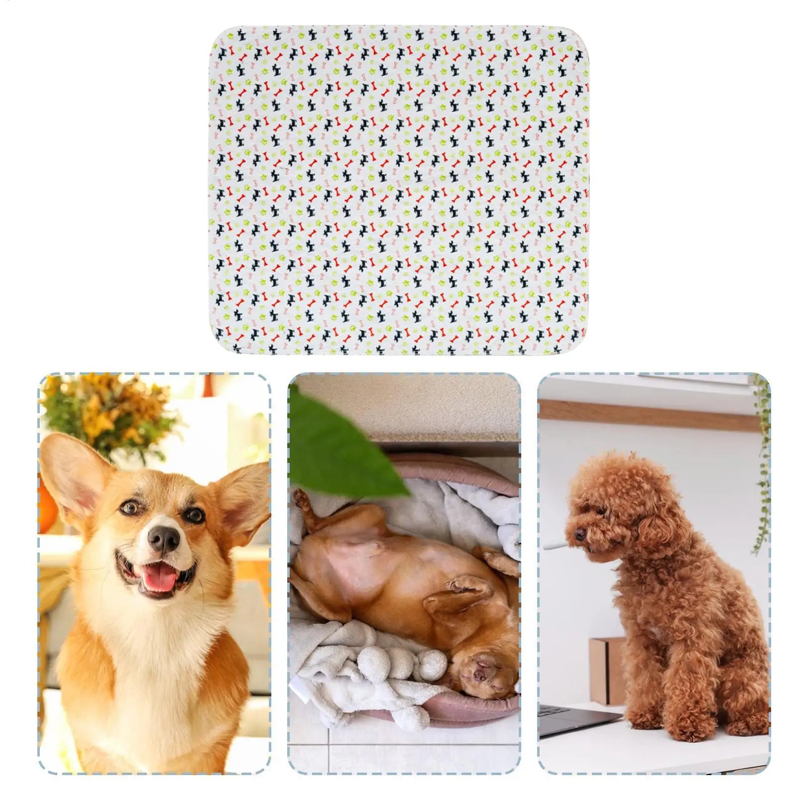 Pee Pads for Dogs Fast Absorbent Training Mat Leak Protection Odor Control Reusable Puppy Pee Pads for Potty Training Home