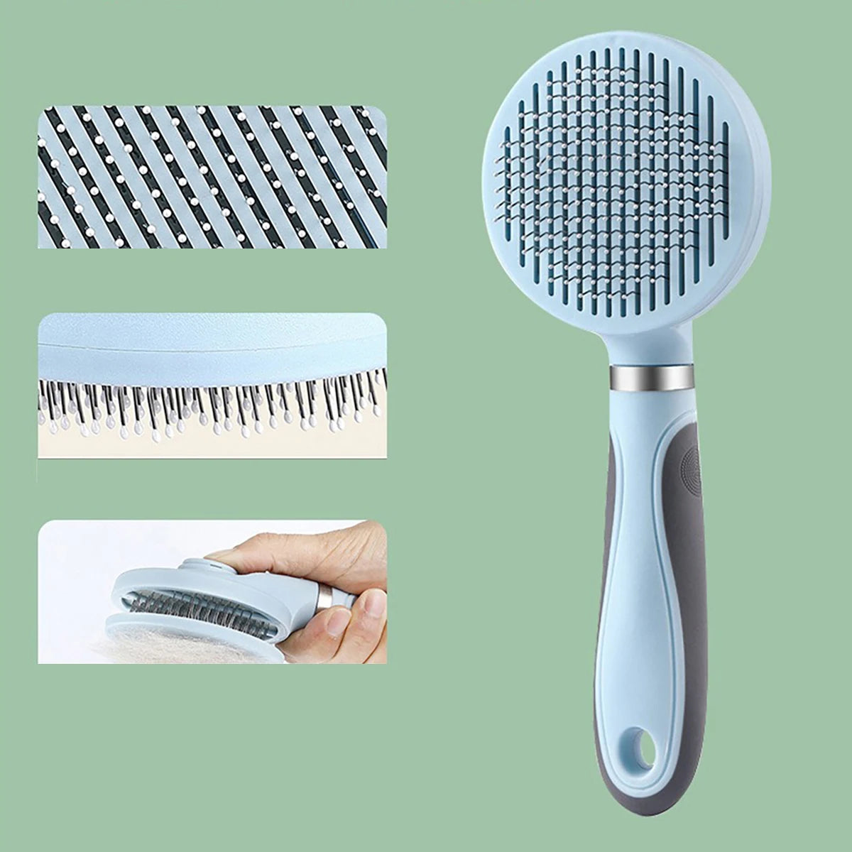 3-in-1 Pet Grooming Kit: Comb, Nail Clippers & Nail Grinder, Safe & Easy-to-Use for Cats & Dogs