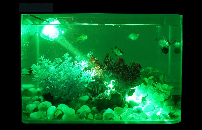 Fish Tank Led Spotlight Submersible Lights Ornamental Tropical Fish Lighting Mini Colorful Waterproof Night Lights Spotlights