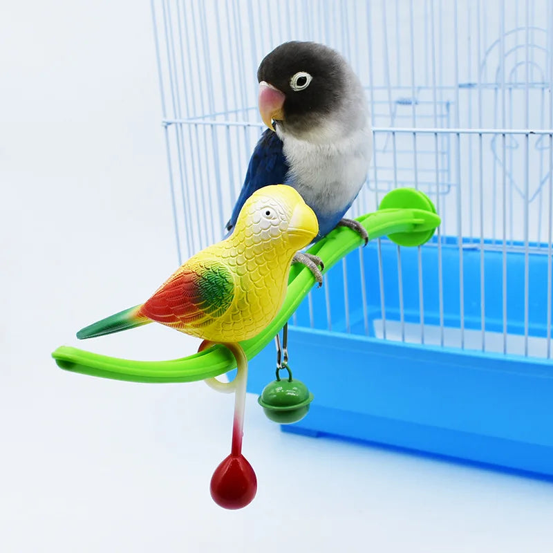 Bird Perch Stand for Parakeets Birdcage Stand Platform Cage Toy Parrot Perches Cage Accessories Small Birds Toy