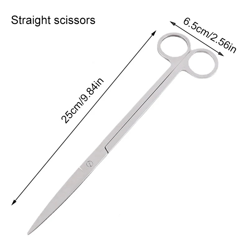 Aquarium Cleaning Tools Set Wave Scissors Tweezers Aquatic Plant Grass Trimming Stainless Fish Tank Tools Aquarium Accessories