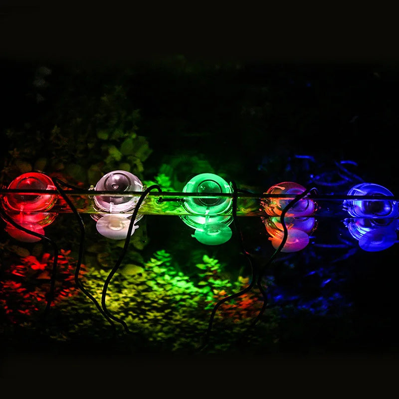 Fish Tank Led Spotlight Submersible Lights Ornamental Tropical Fish Lighting Mini Colorful Waterproof Night Lights Spotlights