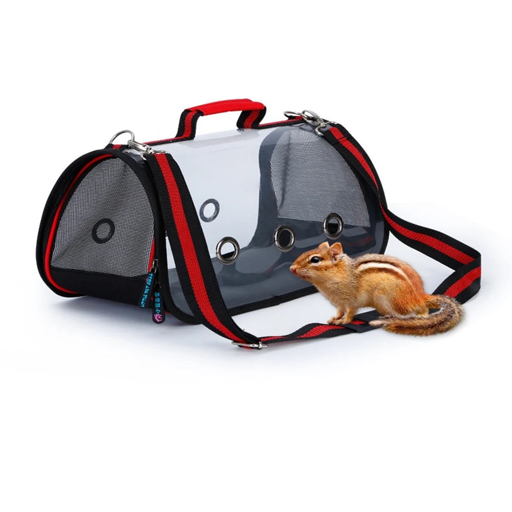 Bird Transport Cage Bird Travel Carrier with Perch Breathable Space Parrot Go Out Backpack Multi-functional Bird bag Outdoor