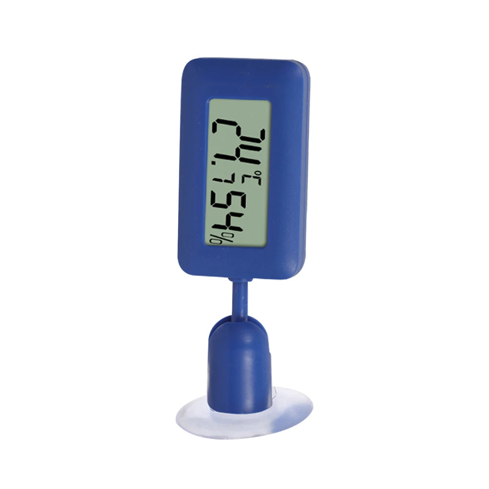 Reptile Thermometer Thermometer Hygrometer with Suction Cup Digital Aquarium Hygro-Therm Reptier Accessoires for Pets