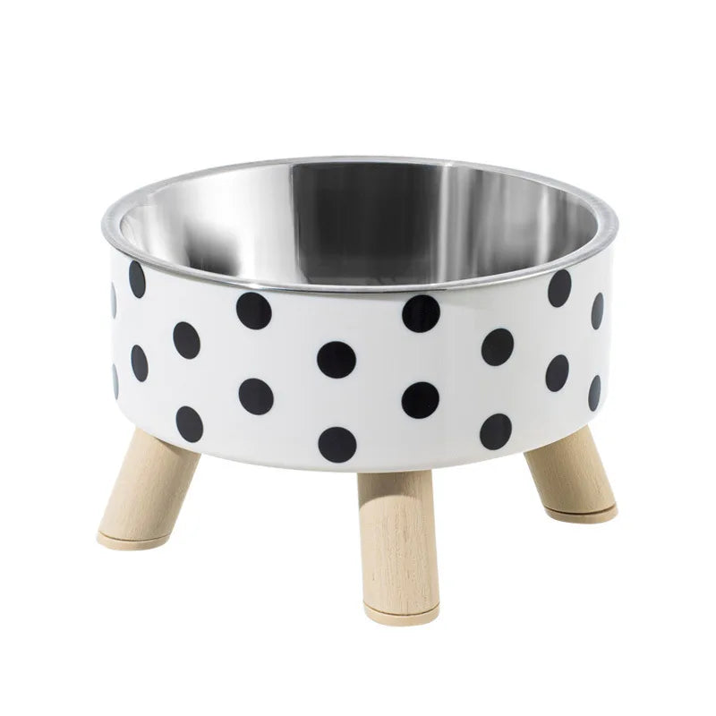 Cat Bowls New Stainless Steel Raised Cat Bowl Pet Food and Water Bowls Anti-Slip Pet Feeders for Cats and Dogs Pet Product