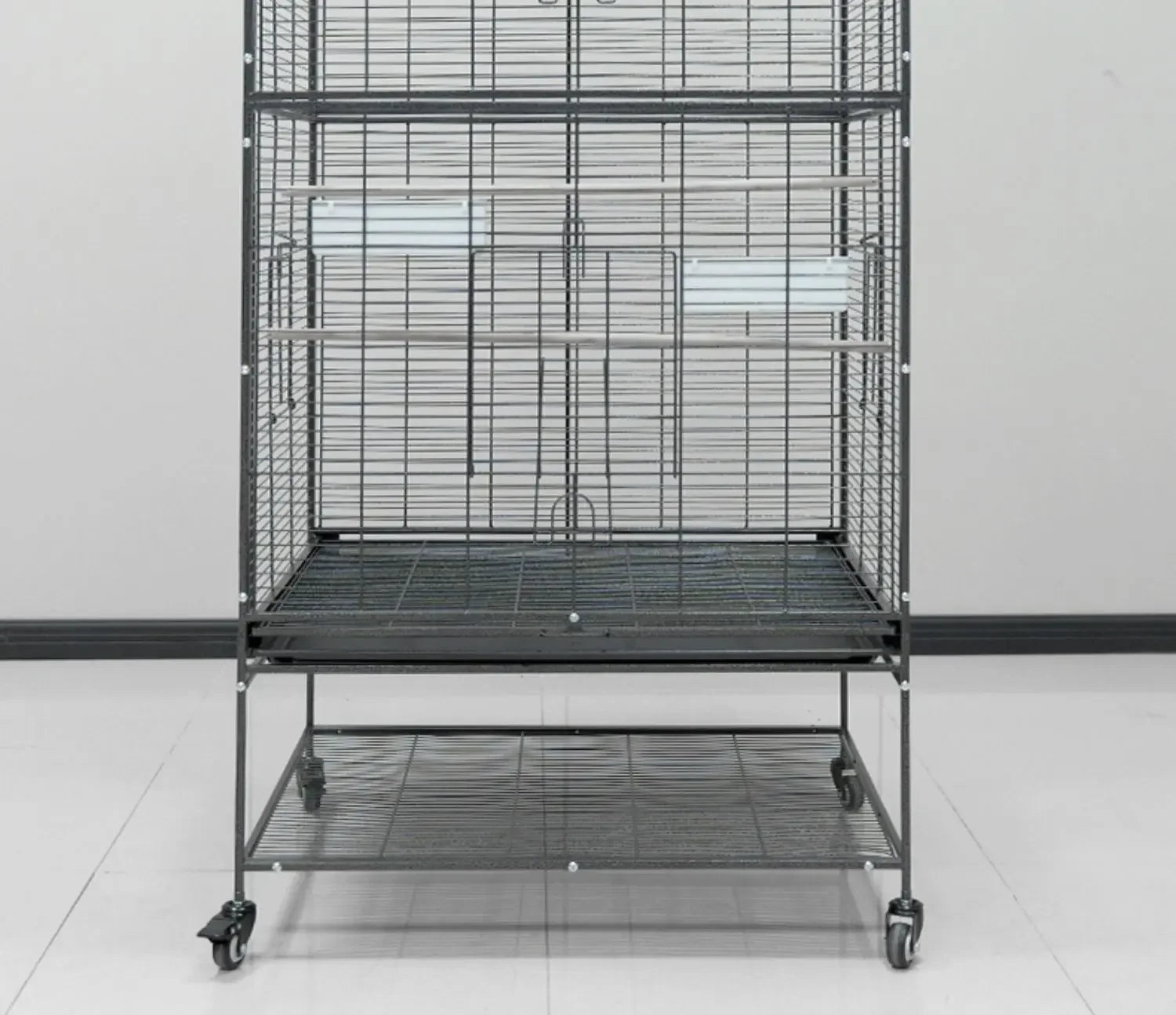 Metal Big Size Large Bird Cages Pet Parrot House Pet Cages Carriers Bird Breeding Foldable Quadrate Bird Cage 80*60*168cm