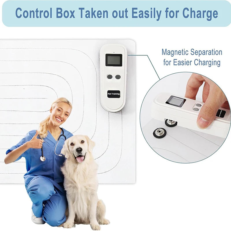 Rechargeable Dog Training Pad Indoor Cat Deterrent Pad 3 Training Modes Pet Shock Pads Prevents Cats From Jumping onto Sofas