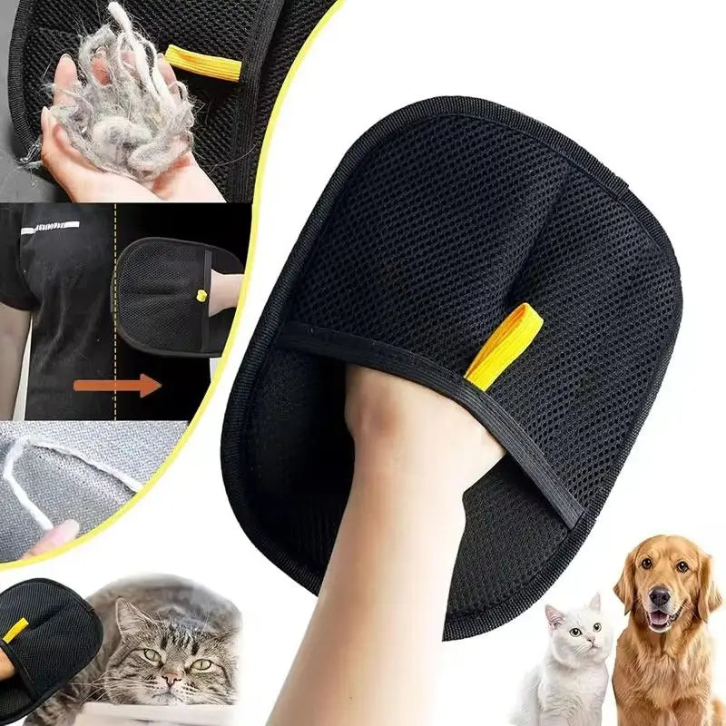 Pet Grooming Gloves Pet Hair Remover Brush Kitten Cleaning Glove Removing Dog Cat Hair From Sofa Carpet Clothes Pet Supplies﻿ ﻿