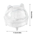 Hamster Toilet Chinchilla Bath House Golden Bear Bathroom Fully Transparent Field Of View Anti-spill for Gerbil Other Small Hams
