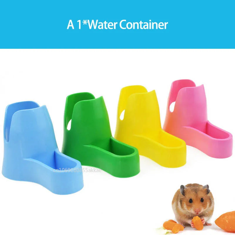 Hamster Drinker Water Bottle with Holder for Small Animal Pet Plastic Drinking Bottles Water Bottles Drinking Head Pipe Fountain