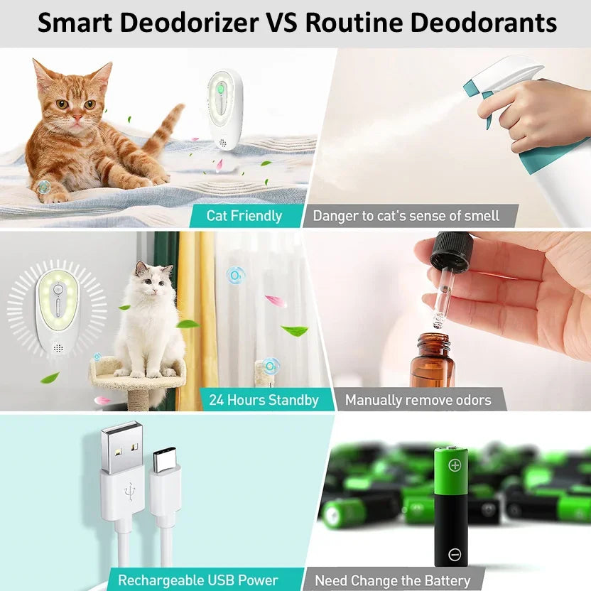 Smart Pet Odor Purifier For Cats and Dog Toilet  Air Cleaner Pets Deodorization