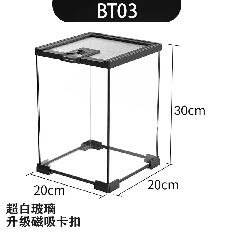 Reptile Glass Tank Spider Turtle Fish Rainforest Tank Reptile Tank Tree Lizard Horned Frog Brontosaurus Breeding Box