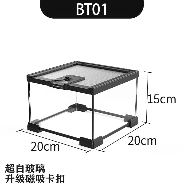 Reptile Glass Tank Spider Turtle Fish Rainforest Tank Reptile Tank Tree Lizard Horned Frog Brontosaurus Breeding Box