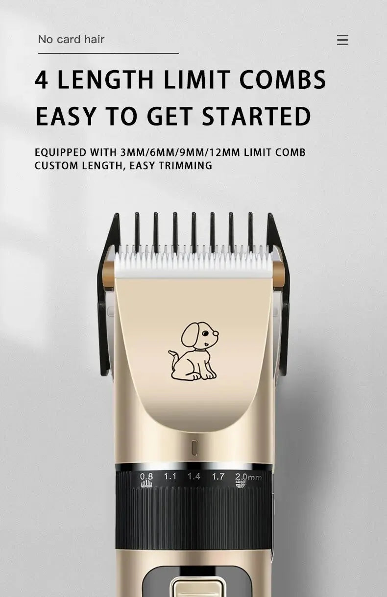 Dog Clipper Dog Hair Clippers Grooming (Pet/Cat/Dog/Rabbit) Haircut Trimmer Shaver Set Pets Cordless Rechargeable Professional
