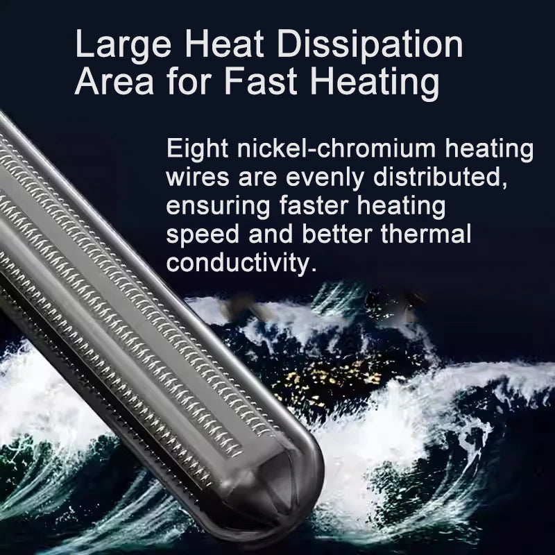 Aquarium Heater Fish Tank LCD Display Digital Thermostat Submersible Water Heating Rod Constant Temperature Control 220v