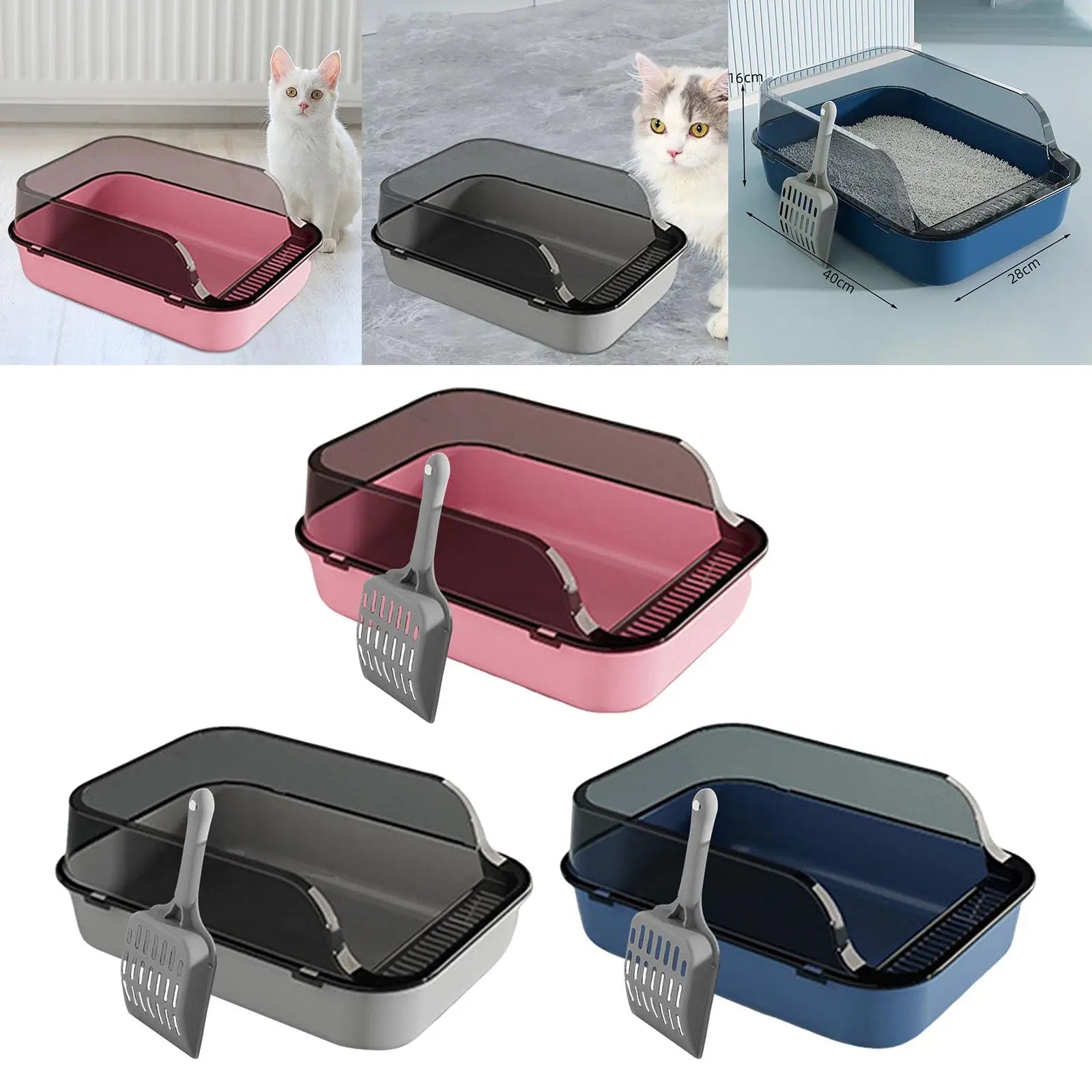 Cat Litter, Raised Cat Litter Large Travel Cat Sandbox, Kitten Litter Kitten