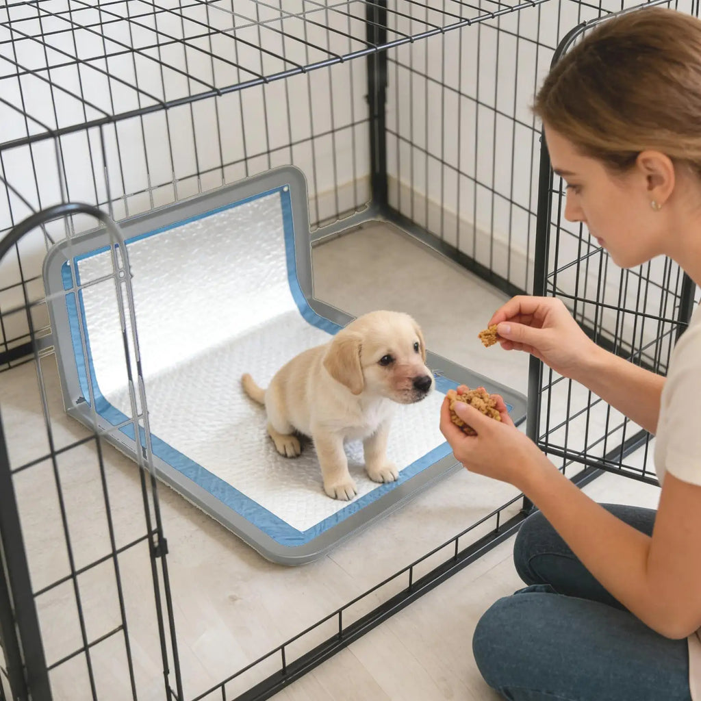 Dog Potty Training Pads Folding Non Slip Pee Pad Silicone Dog Pee Pad Holder easy-to-clean pet pads for indoor use Pet Supplies