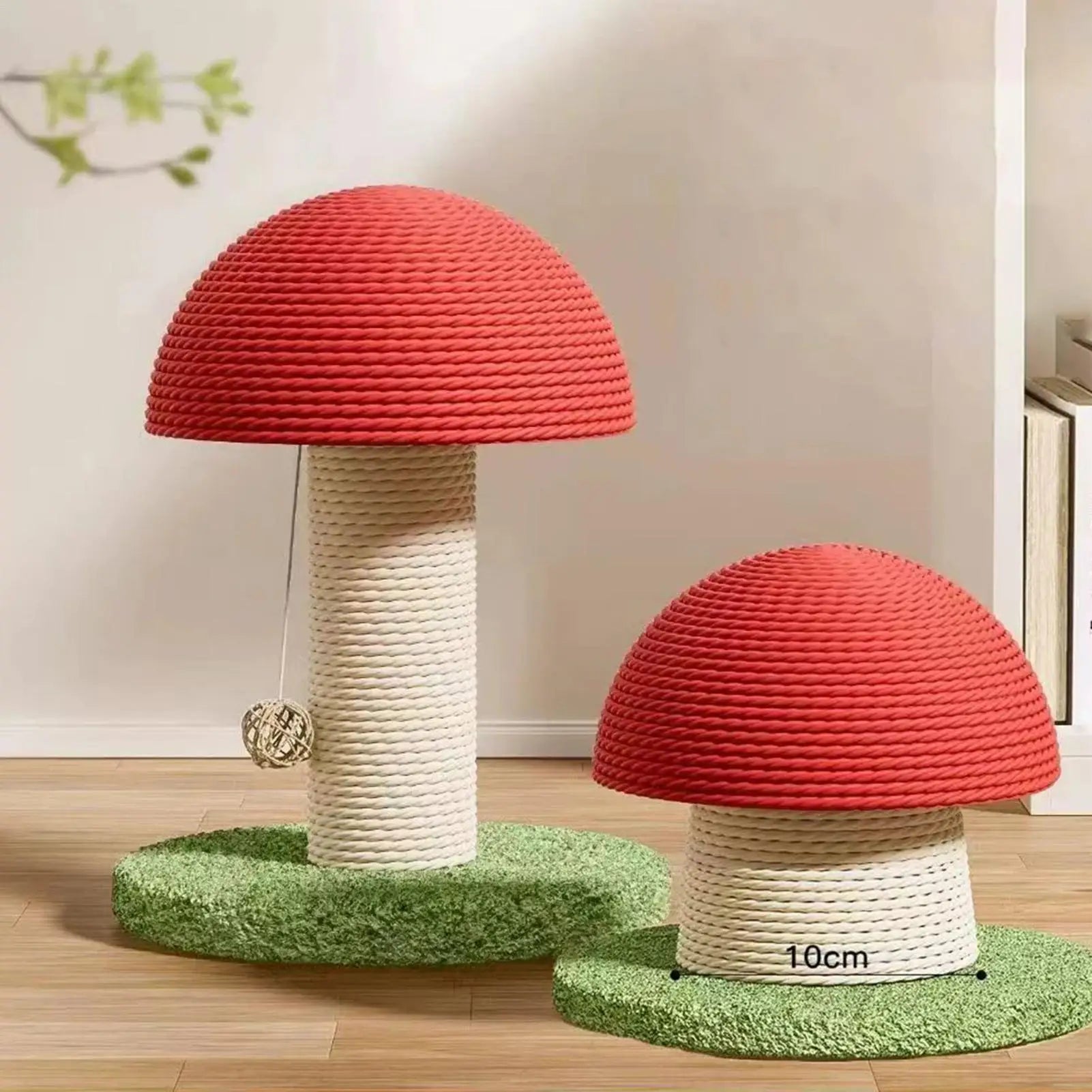 Scratching Post for Cats Sisal Mushroom Modern Tall Scratching Post for Cats for Kitten Exercise Mental Stimulation Physical