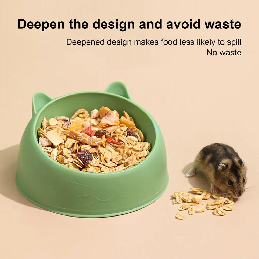 Hamster Food Water Bowl For Rabbit Guinea Pig Small Pets Feeder Dish Wear-resistant Pet Feeding Supplies accessory