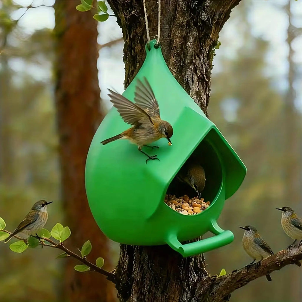 Bird Feeders for Outside Rainproof Feeding Dispenser Hummingbird Feeder for Backyard Garden Patio Lawn Balcony Birdwatching