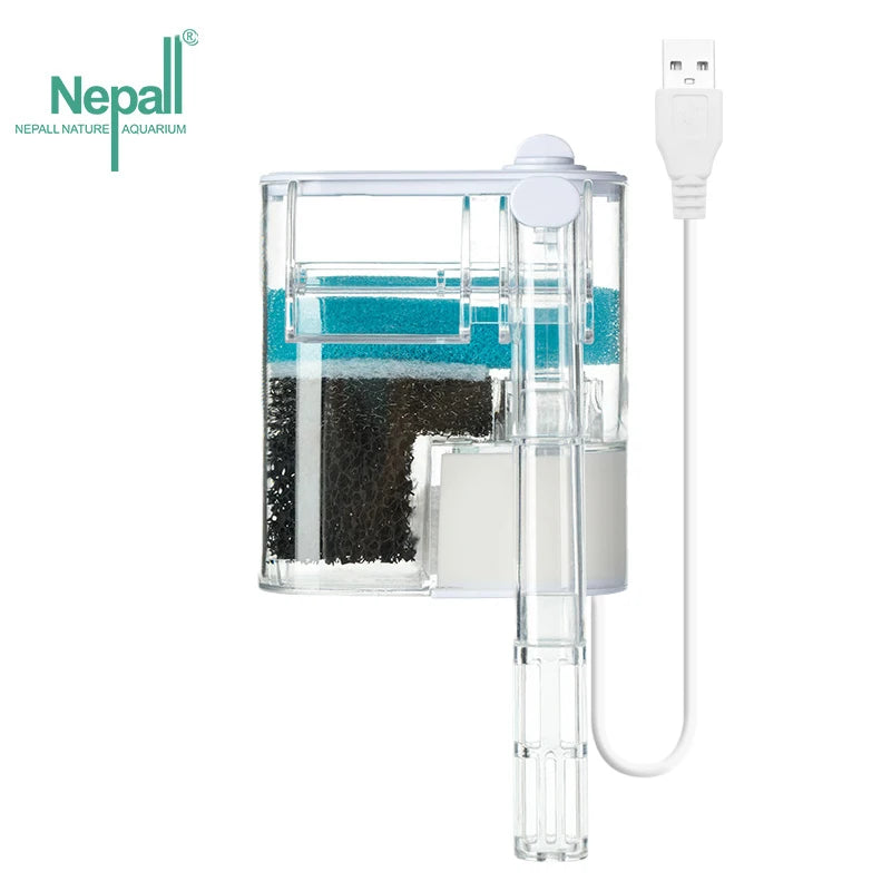 Fish Tank Filter small circulation Pump 3 in 1 Water Purification WaterfallOxygenation Silent Household wallMounted