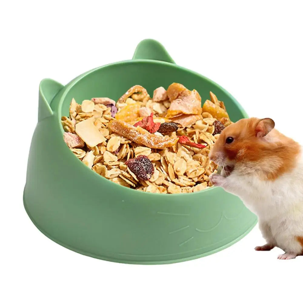 Hamster Food Water Bowl For Rabbit Guinea Pig Small Pets Feeder Dish Wear-resistant Pet Feeding Supplies accessory