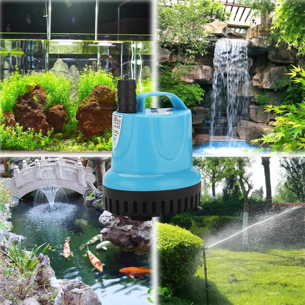 Submersible Water Pump - Aquarium Fish Tank Circulating Pump with Filter Bottom Suction Function