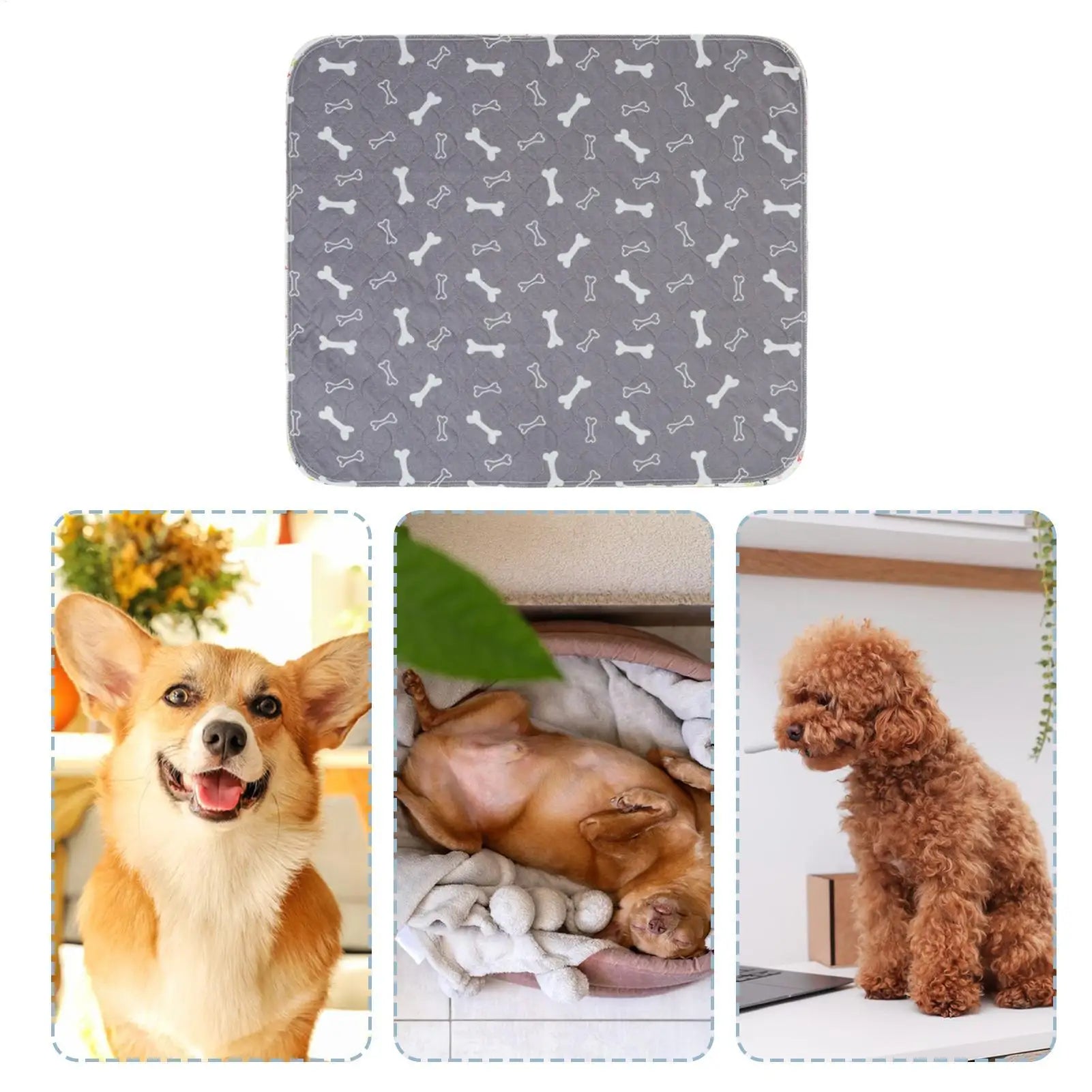 Pee Pads for Dogs Fast Absorbent Training Mat Leak Protection Odor Control Reusable Puppy Pee Pads for Potty Training Home