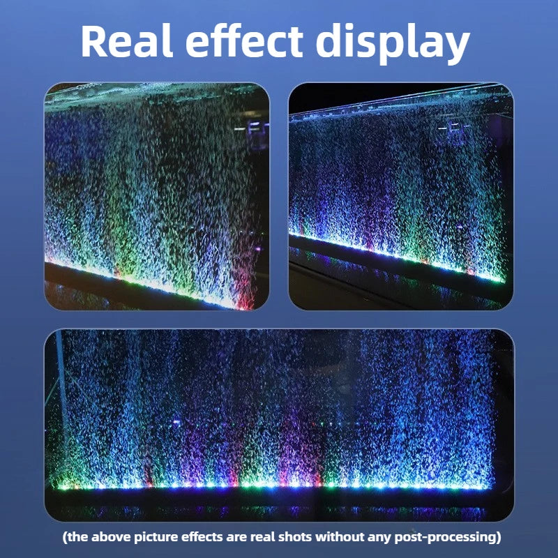 Fish tank Lighting LED waterproof light Color-changing bubble strip with special ornamental colorful lights for oxygenation