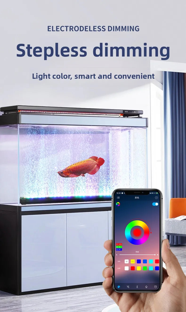 Fish tank Lighting LED waterproof light Color-changing bubble strip with special ornamental colorful lights for oxygenation