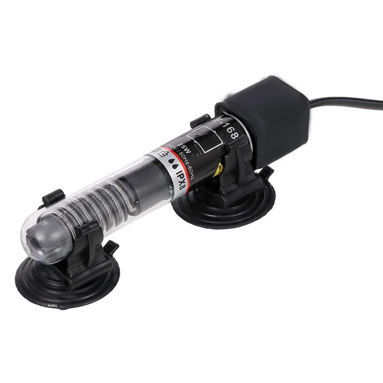Mini Aquarium Heater Submersible Fish Tank Water Automatic Temperature 26Degrees Thermostat Heater Rod with Suction Cups