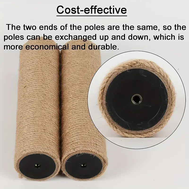 Cat Scratching Post for Cat Tree Tower DIY Cat Climbing Frame Replacement Post Sisal Rope Entangle Kitten Toy Scratch Furniture