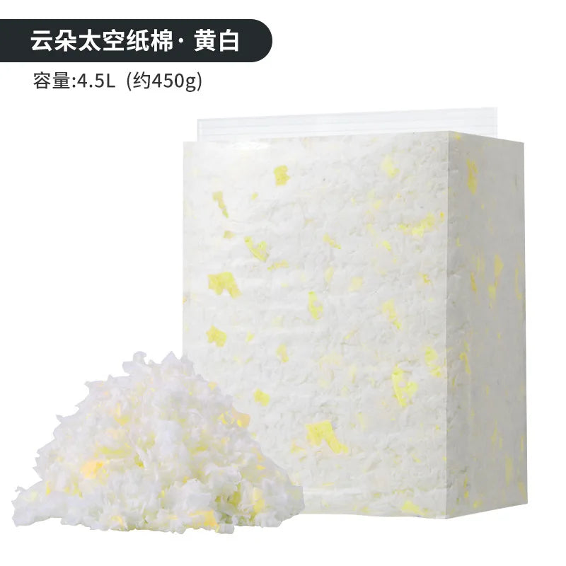 Dust-Free Paper Bedding for Hamsters, Natural Cotton Pad Small Animal Cage Litter, Absorbent Deodorizing Pet Bedding Material