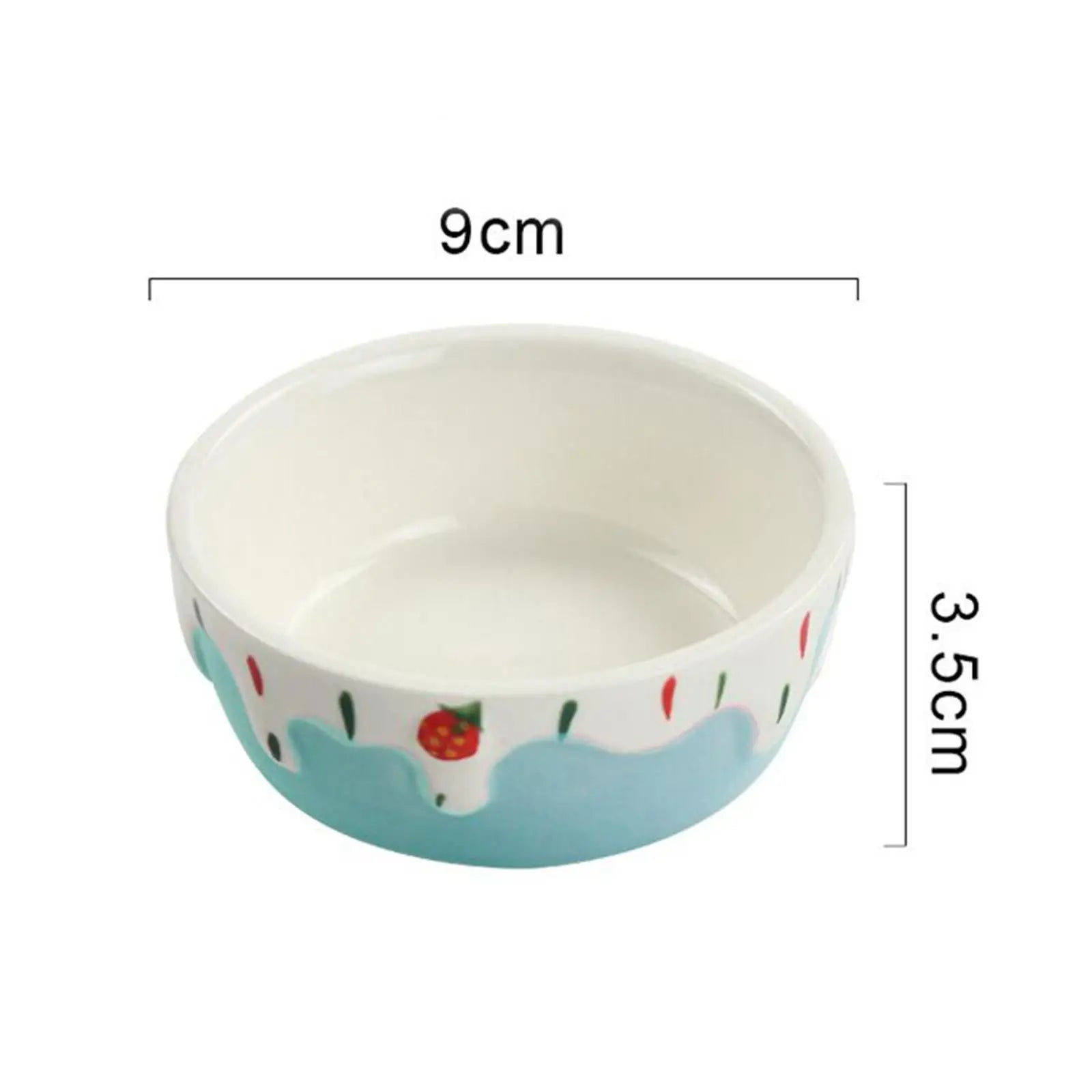 Hamster Food Bowl Easy to Clean Stable Anti Spill Portable Rabbit Food Dish for Hamster Ferret Squirrels Chinchilla Dwarf