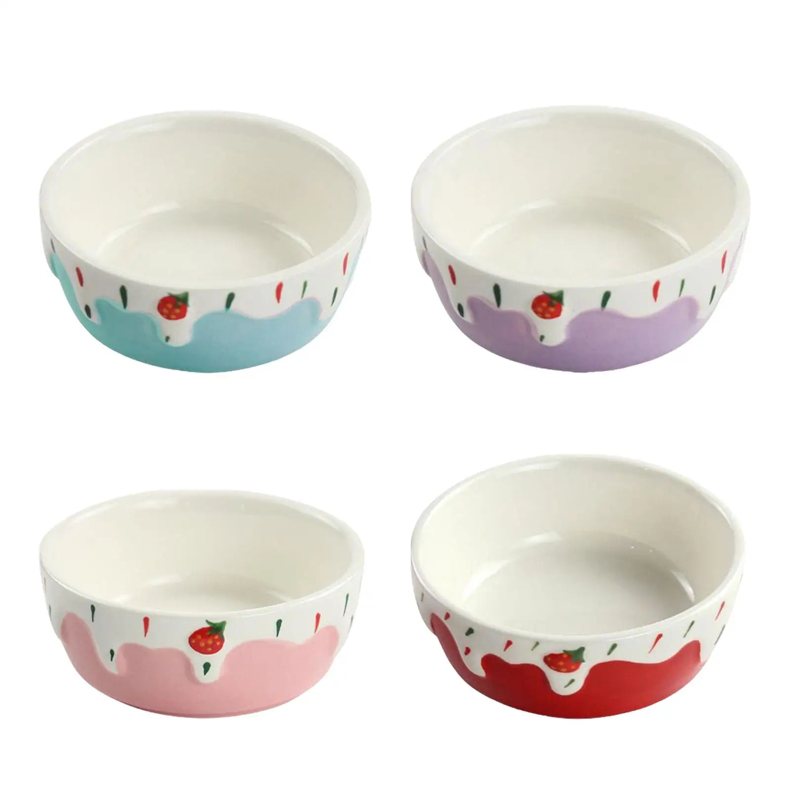 Hamster Food Bowl Easy to Clean Stable Anti Spill Portable Rabbit Food Dish for Hamster Ferret Squirrels Chinchilla Dwarf