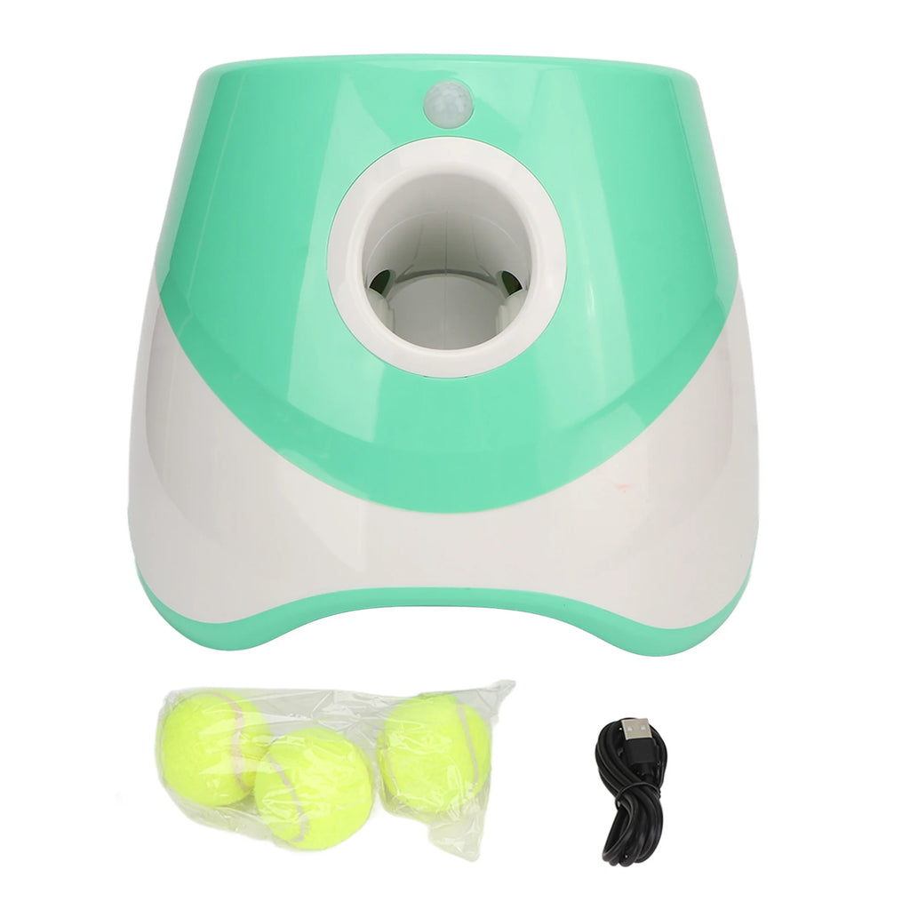 Dog Automatic Ball Launcher Rechargeable Pet Ball Thrower 3 Modes Pet Interactive Toy For Indoor Outdoor