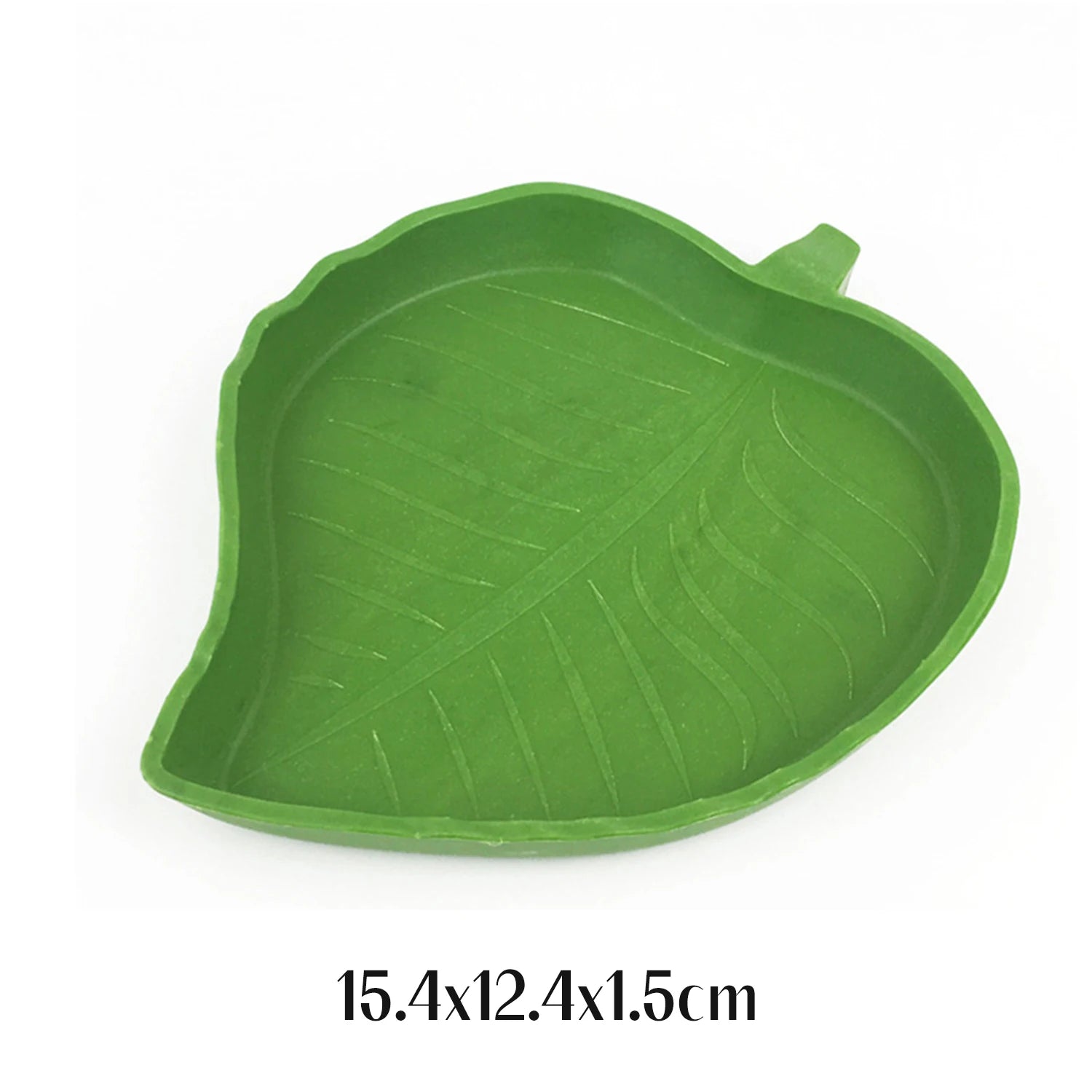 Turtle Water Bowl Leaf Shaped Reptile Food Water Bowl Flat Drinking Bowl Water Plate Reptile Pets Drinking and Eating,