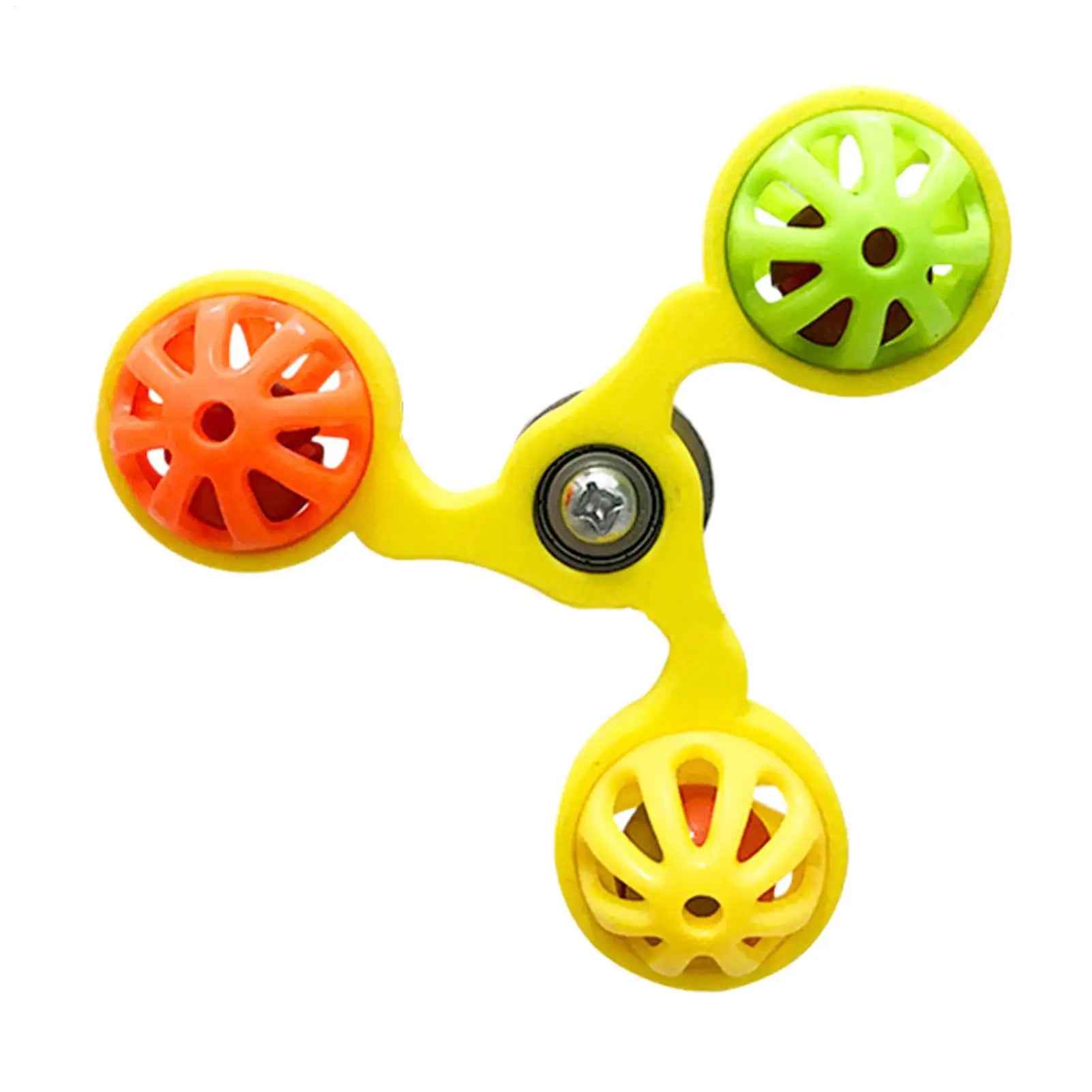 Bird Toys Fun Rotating Windmill with 3 Bells Bird Cage Toys for Parakeet Conure Cockatiel Lovebird Enrichment Play Chewing