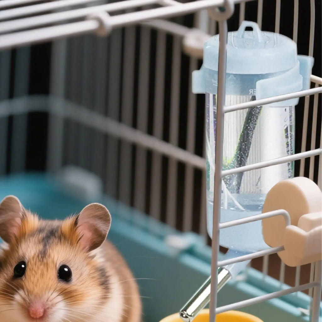 Hamster Water Bottle Hamster Cage Water Dispenser No Drip Bunny Drinker Small Accessories for Cage Gerbil Dwarf Hedgehog Pet