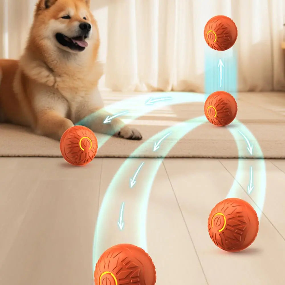 Dog Ball Toy Enrichment Toys For Dogs Motion Active Electric Automatic Fun Ball For Puppies Boredom Relief Fetch Training