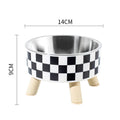 Cat Bowls New Stainless Steel Raised Cat Bowl Pet Food and Water Bowls Anti-Slip Pet Feeders for Cats and Dogs Pet Product