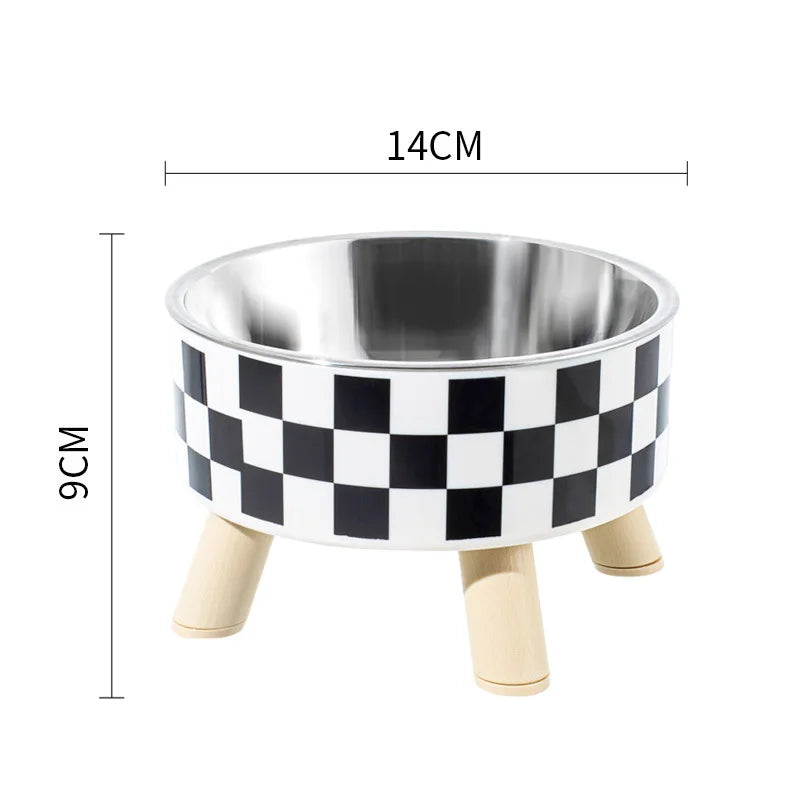 Cat Bowls New Stainless Steel Raised Cat Bowl Pet Food and Water Bowls Anti-Slip Pet Feeders for Cats and Dogs Pet Product