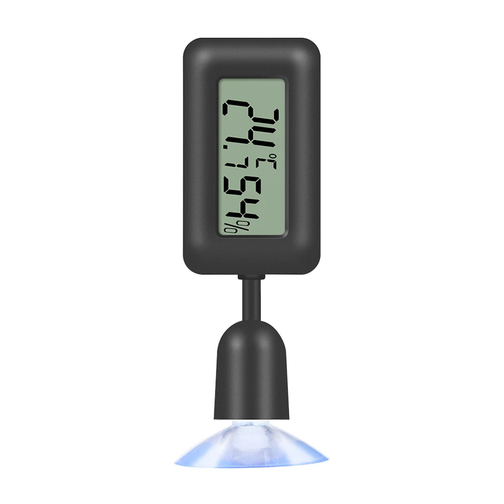 Reptile Thermometer Thermometer Hygrometer with Suction Cup Digital Aquarium Hygro-Therm Reptier Accessoires for Pets