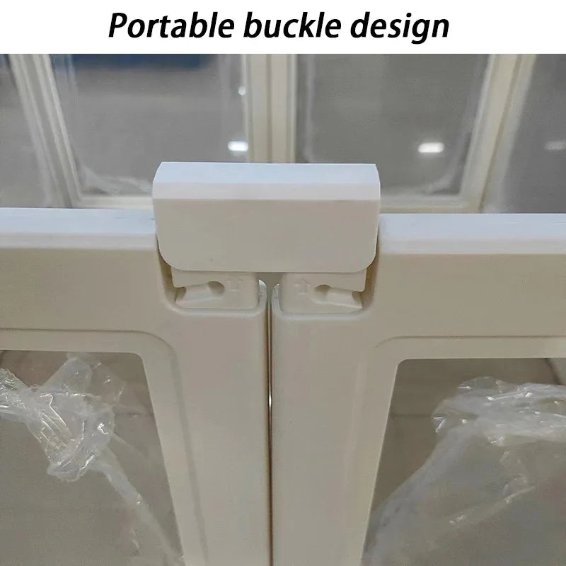 Indoor Dog Fences Cages Backyard Transparent Dog Enclosure High Home Puppy Playpen Small Animals Crate Portable Pet Corral