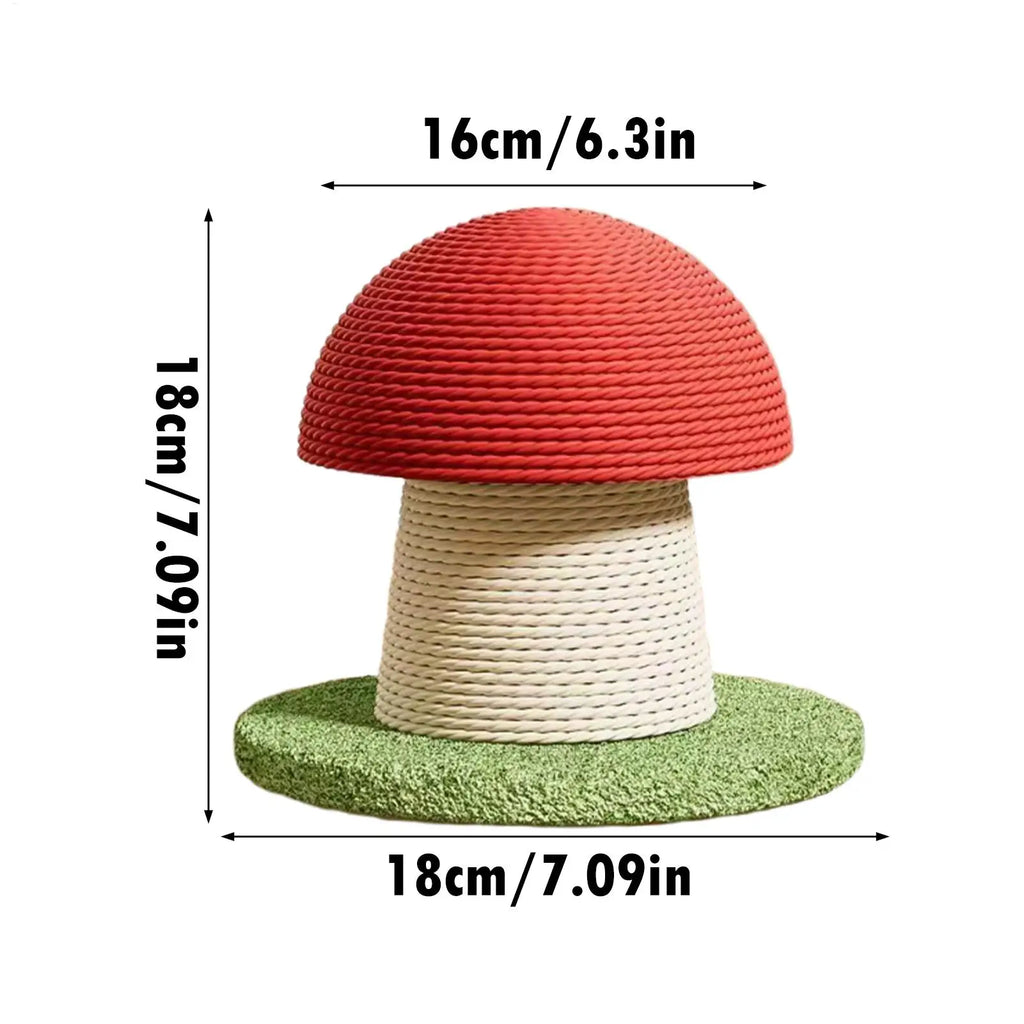 Scratching Post for Cats Sisal Mushroom Modern Tall Scratching Post for Cats for Kitten Exercise Mental Stimulation Physical