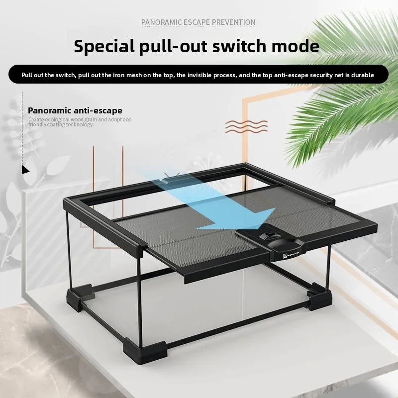 Reptile Glass Tank Spider Turtle Fish Rainforest Tank Reptile Tank Tree Lizard Horned Frog Brontosaurus Breeding Box